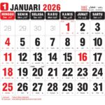 Kalender Januari 2026: Intip Daftar Hari Libur Nasional dan Deretan Hari Besar Internasional yang Wajib Dicatat!