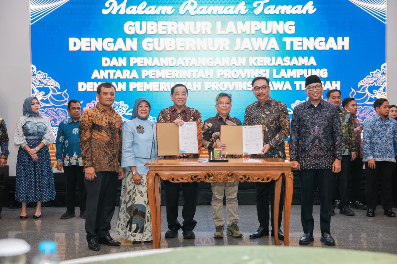 Transaksi Ekonomi Tembus Rp832 Miliar per Tahun, Jateng–Lampung Ikat 11 Kerja Sama Strategis