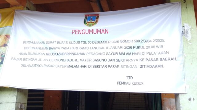 Pasar Bitingan Steril Malam Ini: Ratusan Pedagang Sayur Resmi Pindah ke Pasar Saerah