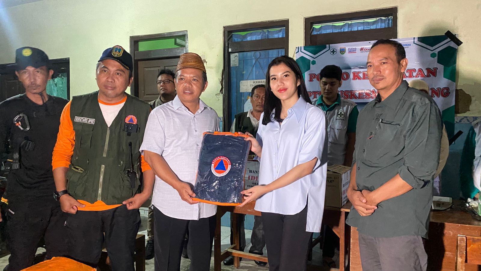 Wabup Kudus Bellinda Sidak Pengungsian Malam Hari, Cek Pelayanan dan Kondisi Warga Korban Banjir