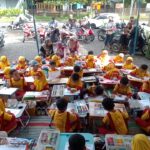Asah Kreativitas Anak, TK Pertiwi Bumirejo Gelar Lomba Menggambar di Indomaret Kaliampo