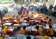 Asah Kreativitas Anak, TK Pertiwi Bumirejo Gelar Lomba Menggambar di Indomaret Kaliampo