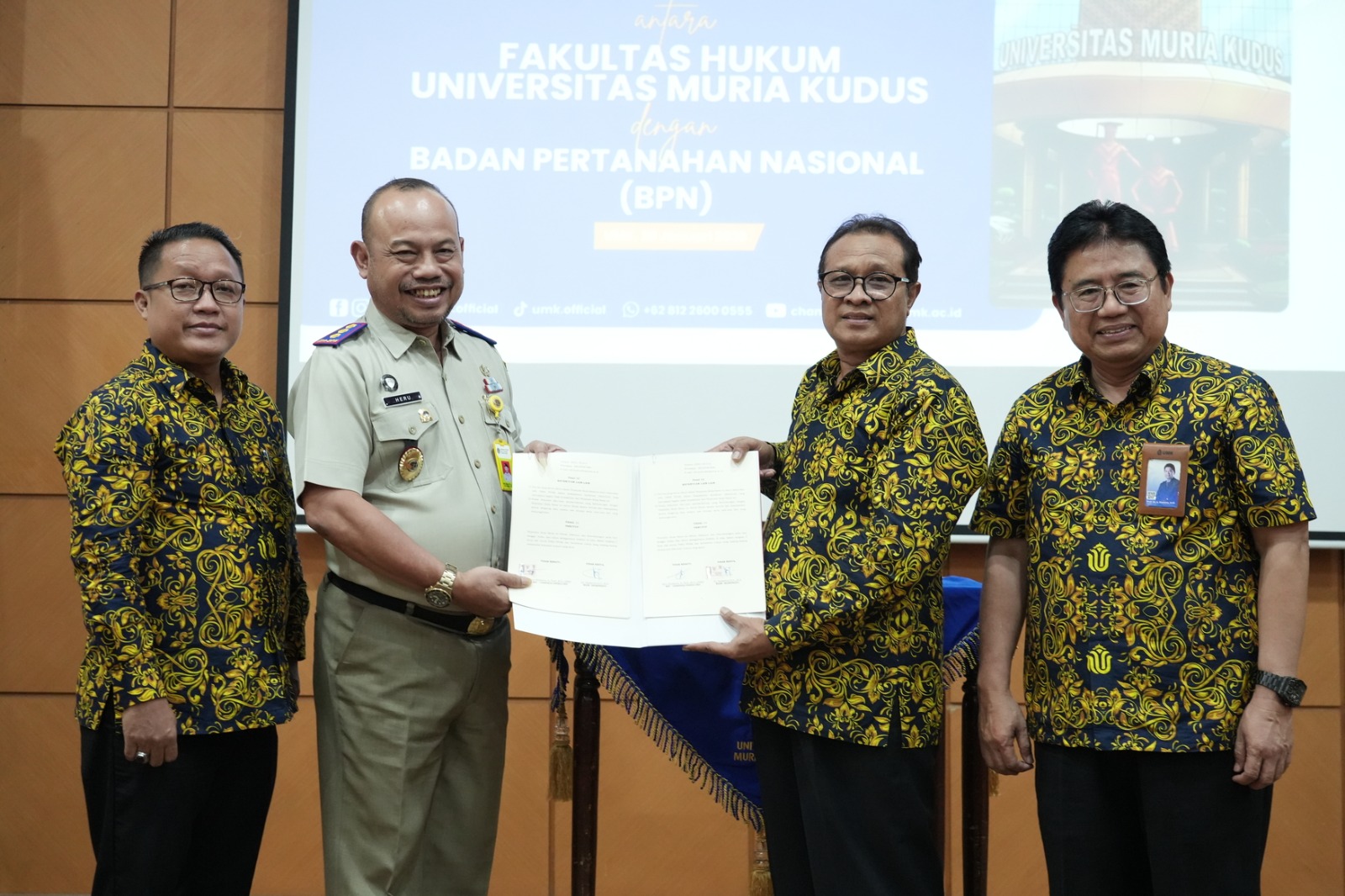 UMK dan BPN Kudus Sepakati MoU, Perkuat Kepastian Hukum Pertanahan Melalui Jalur Akademik