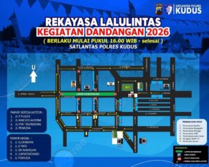 Mulai Pukul 16.00 WIB, Sejumlah Ruas Jalan Kudus Dialihkan untuk Dandangan, Ini Rutenya
