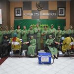 Rayakan HUT ke-80, Persit Korem 072/Pamungkas Gelar Aksi Donor Darah