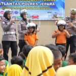 Polres Jepara Ajak Anak TK Hingga SD Belajar Tertib Lalu Lintas Lewat Program Polisi Sahabat Anak