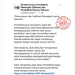 Beredar Informasi Verifikasi Laptop Bantuan, Kemendikdasmen Tegaskan Hoaks