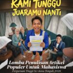 Lomba Artikel Mahasiswa Jateng 2026: Total Hadiah Rp14 Juta, Cek Syarat & Subtemanya!