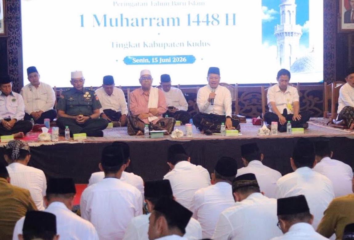 Tahun Baru Hijriah Disambut Doa Bersama, Bupati Ajak Masyarakat Meneladani Nilai Toleransi Sunan Kudus dan Sunan Muria