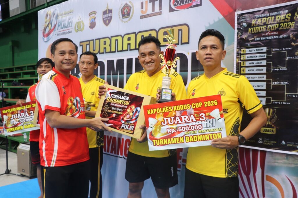 Polres Kudus Gandeng PWI dan IJTI Gelar Turnamen Bulutangkis